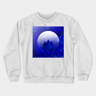 Three Cobalt Peaks - Maps &amp; Apps Series Crewneck Sweatshirt